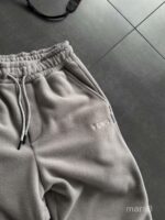 Мужской Теплый Флисовый Серый Костюм на Змейке - Зип Кофта под Горло + Штаны Джоггеры