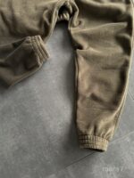 Мужской Теплый Флисовый Костюм Хаки на Змейке - Зип Кофта под Горло + Штаны Джоггеры