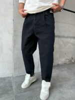 Мужские Свободные Черные Джинсы Balloon Fit - Джинсовые Штаны Баллоны