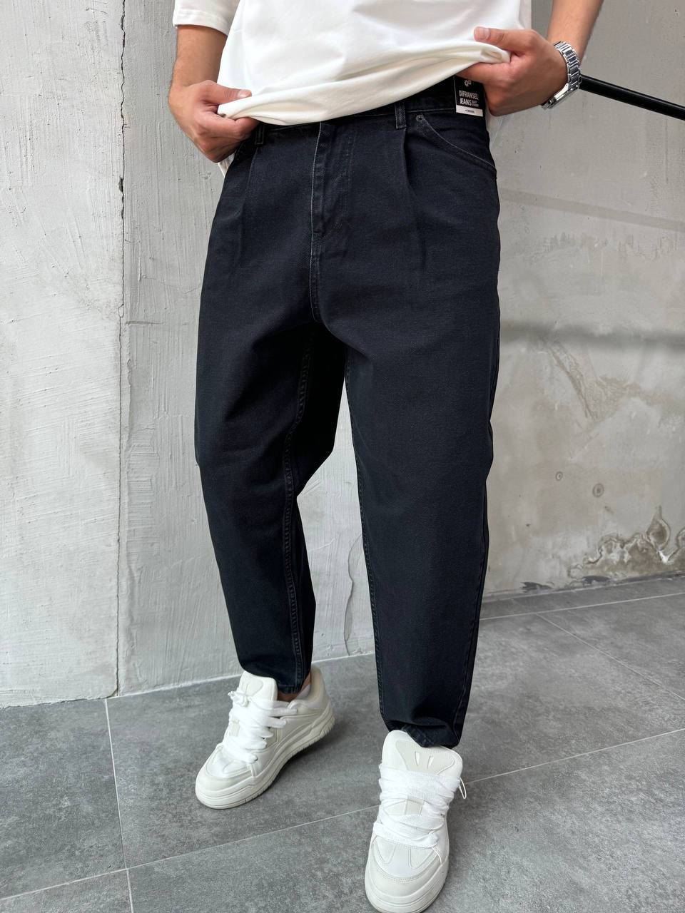 photo_2025-12-03_12-58-23 Мужские Свободные Черные Джинсы Balloon Fit - Джинсовые Штаны Баллоны