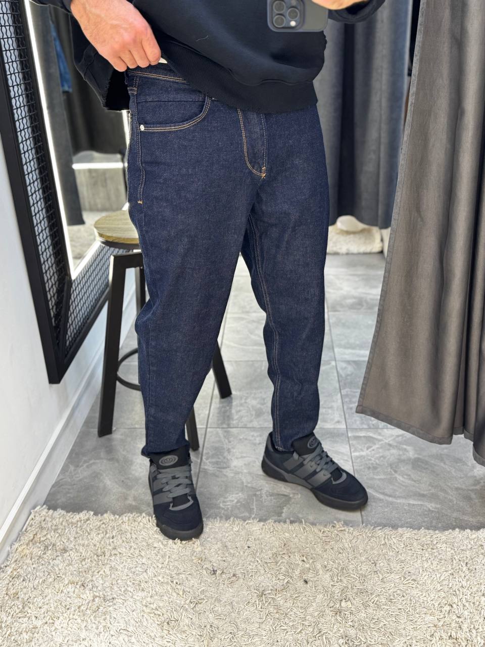 photo_2025-12-04_10-31-43 Мужские Свободные Темно-Синие Джинсы Mom Fit