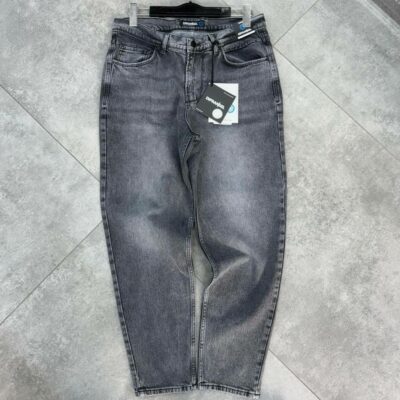 Мужские Свободные Серые Джинсы Mom Fit