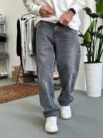 Мужские Широкие Серые Джинсы Baggy Fit