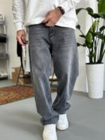 Мужские Широкие Серые Джинсы Baggy Fit