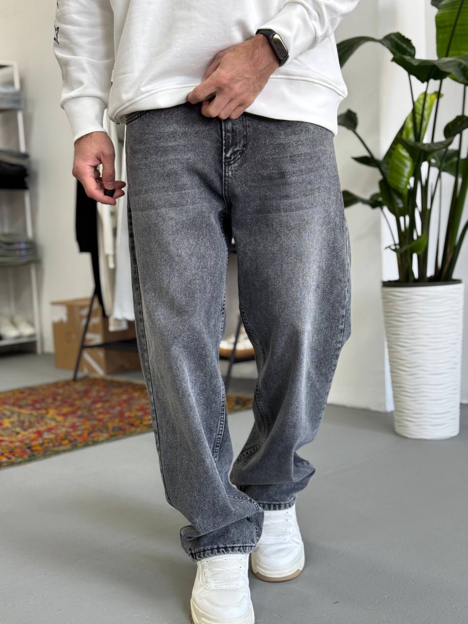 photo_2025-12-04_10-39-20 Мужские Широкие Серые Джинсы Baggy Fit