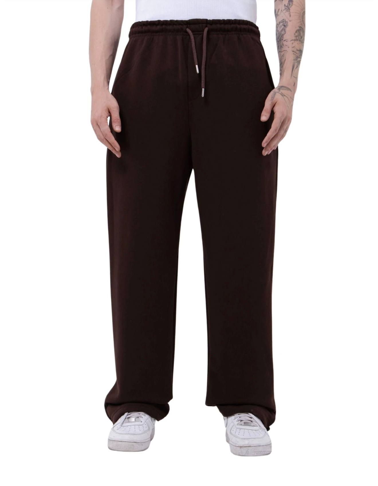 photo_2025-12-10_20-42-48 Мужские Широкие Коричневые Спортивные Штаны Оверсаз с Затяжками Внизу