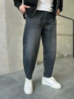 Мужские Широкие Графитовые Джинсы Баллоны - Джинсовые Штаны Balloon Skater