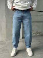 Мужские Широкие Голубые Джинсы Баллоны - Джинсовые Штаны Balloon Skater