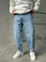 Мужские Широкие Голубые Джинсы Баллоны - Джинсовые Штаны Balloon Skater