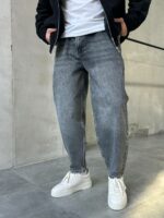 Мужские Широкие Серые Джинсы Баллоны - Джинсовые Штаны Balloon Skater