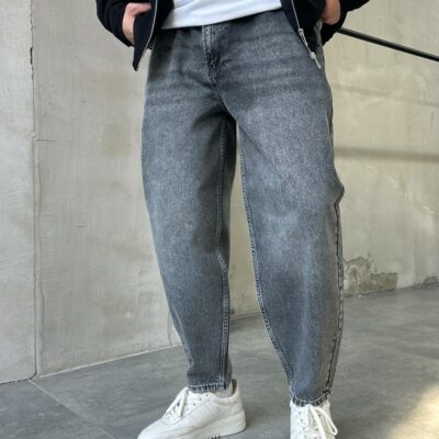 Мужские Широкие Серые Джинсы Баллоны - Джинсовые Штаны Balloon Skater