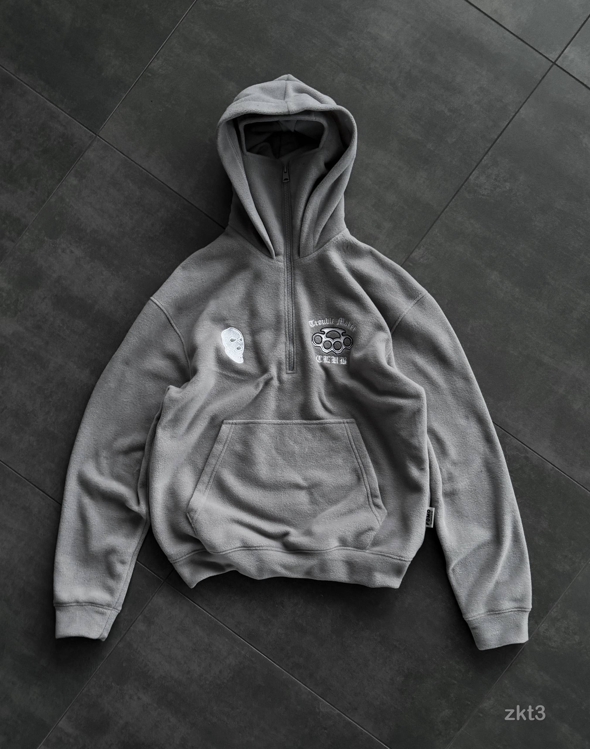 photo_2025-12-12_20-34-59 Мужское Теплое Серое Худи Оверсайз - Флисовое с Балаклавой и Вышивками