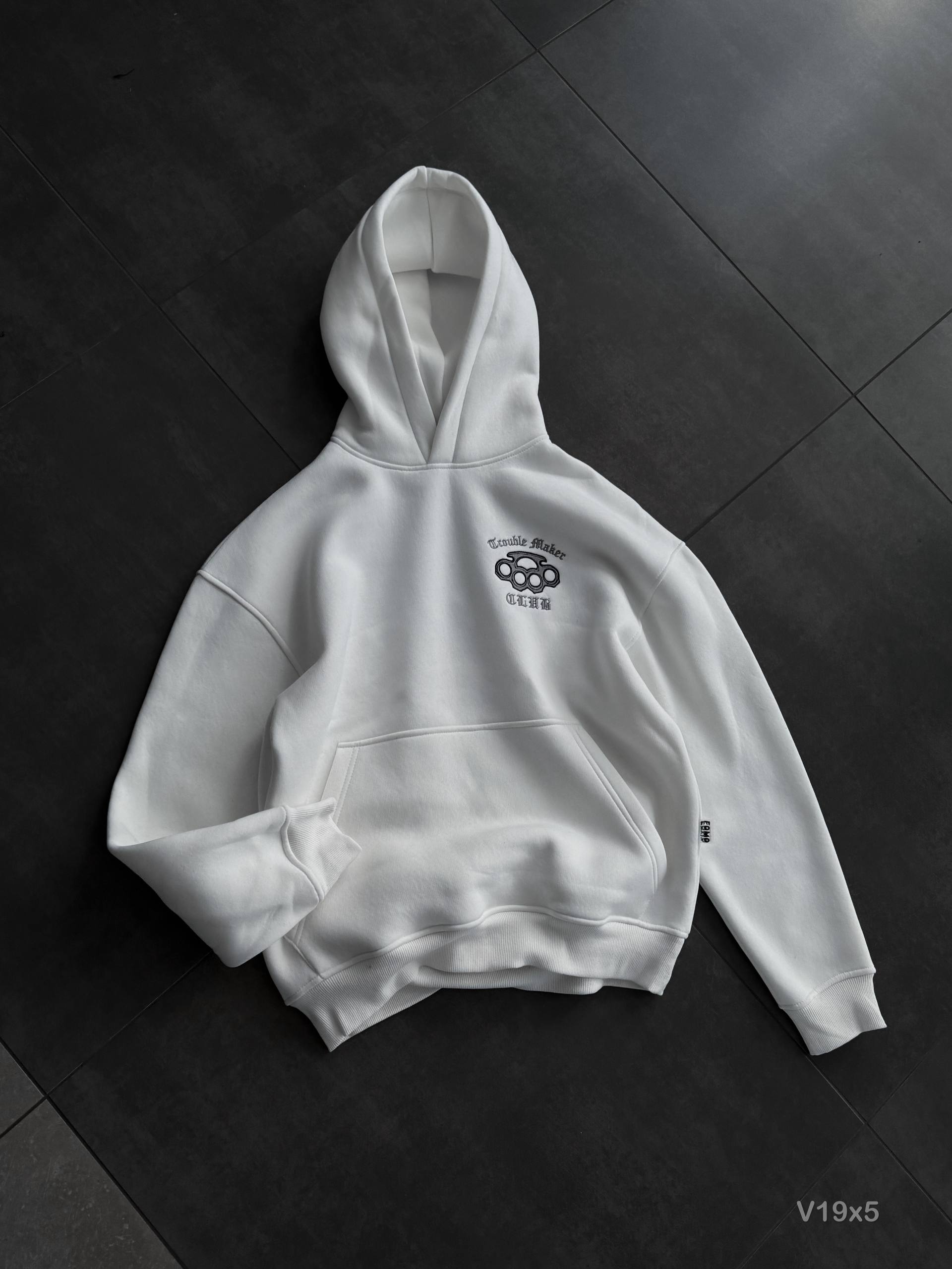 photo_2025-12-14_11-19-18 Мужское Белое Худи Оверсайз с Вышивкой на Спине - Утепленное на Флисе