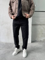 Мужские Свободные Черные Джинсы Мом - Джинсовые Штаны Mom