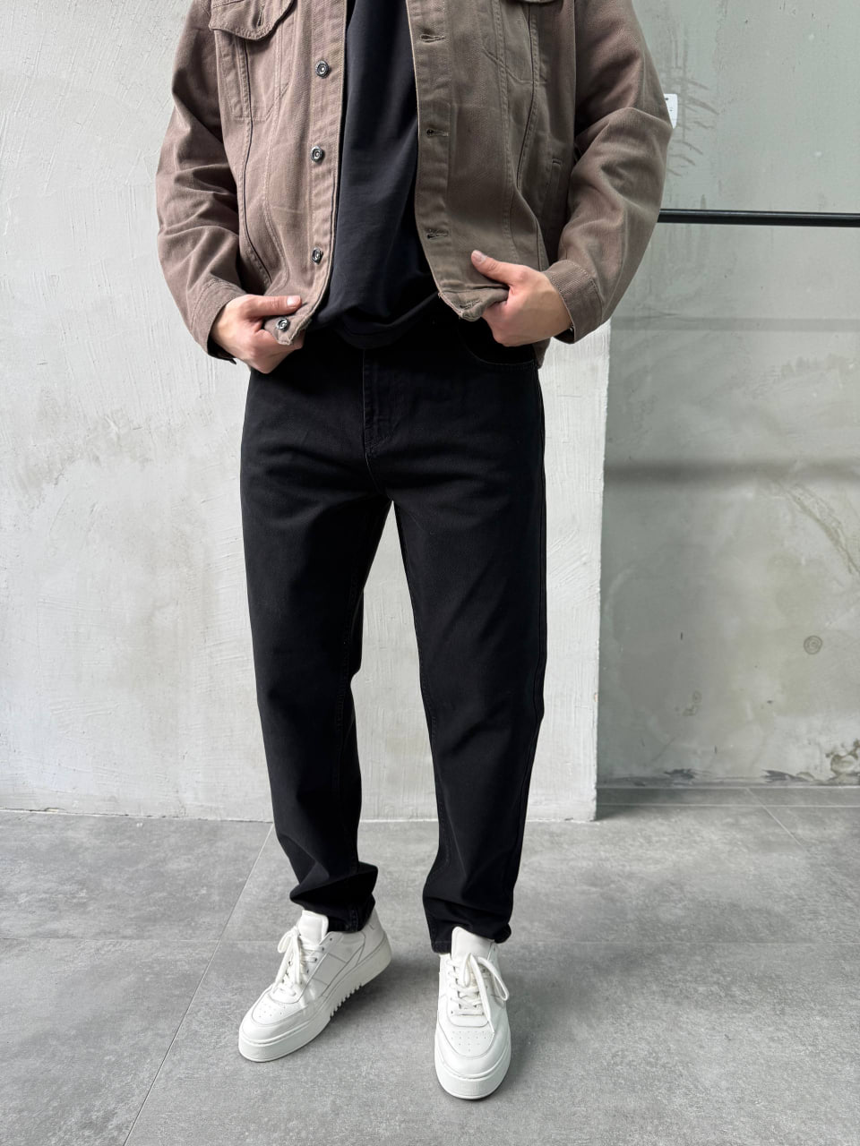 photo_2025-12-14_13-32-57 Мужские Свободные Черные Джинсы Мом - Джинсовые Штаны Mom