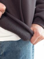 Мужская Теплая Коричневая Кофта Зипка на Флисе - Худи Свободного Кроя на Молнии