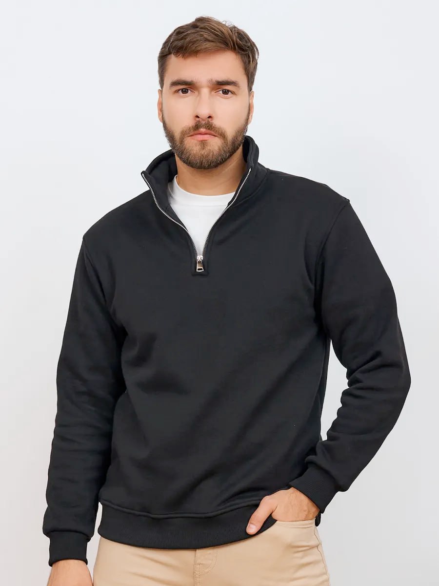 photo_2025-12-20_13-46-24 Мужская Графитовая Кофта Оверсайз под Горло - Утепленная с Начесом