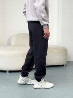 Мужские Широкие Графитовые Спортивные Штаны - Теплые на Флисе