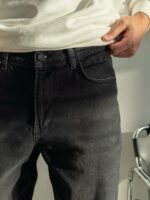 Мужские Графитовые Джинсы Бананы Свободного Кроя