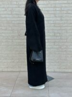 Женский Длинный Черный Кардиган Макси Свободного Кроя с Поясом