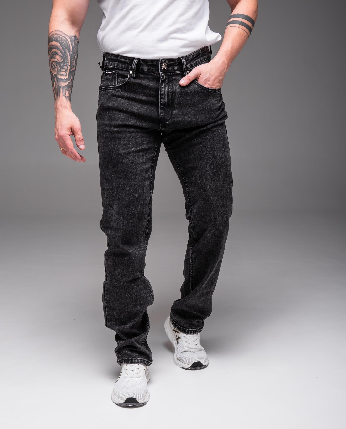 5251814e27ae3076ce43 Мужские Графитовые Джинсы Варенки Прямого Кроя