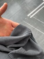 Мужское Графитовое Вареное Худи Оверсайз - Утепленное на Флисе