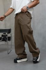 Мужские Джинсы Багги Мокко - Широкие Габардиновые