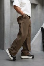 Мужские Джинсы Багги Мокко - Широкие Габардиновые