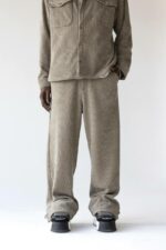 Мужские Широкие Вельветовые Оливковые Штаны