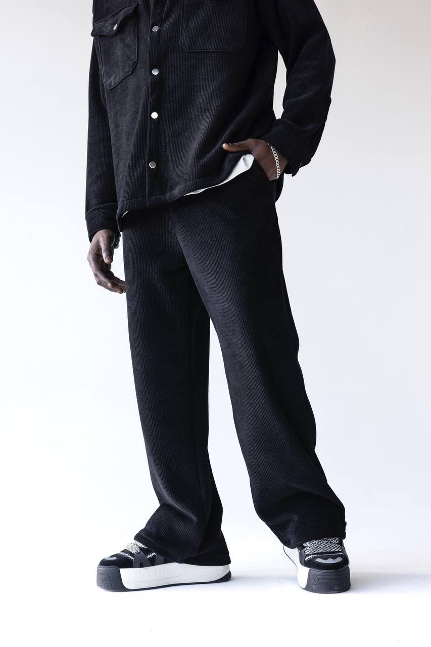 photo_2026-01-07_11-55-26 Мужские Широкие Вельветовые Черные Штаны