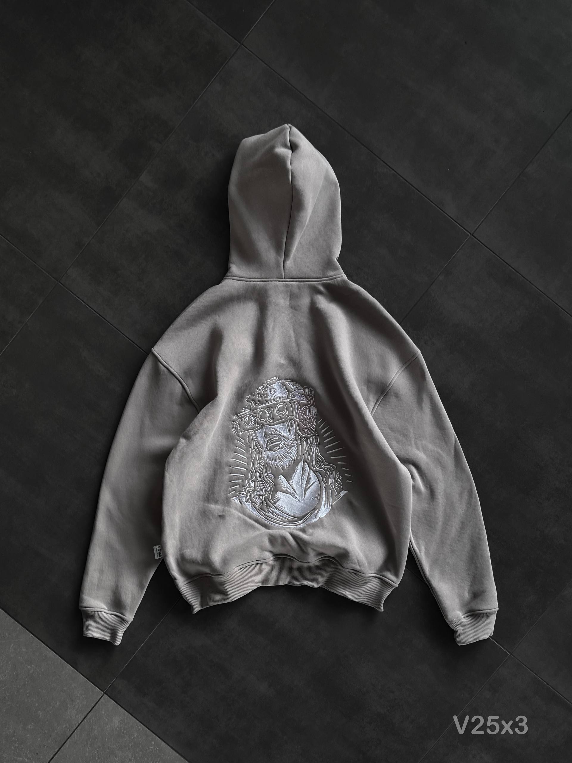 photo_2026-01-07_15-11-40 Мужское Серое Худи с Вышивкой на Спине Оверсайз (На Флисе)