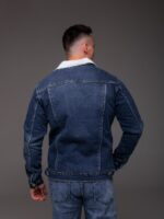 Мужская Синяя Джинсовка Варенка Оверсайз - Джинсовая Куртка на Меху