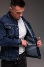 Мужская Синяя Джинсовка Варенка на Металлических Пуговицах