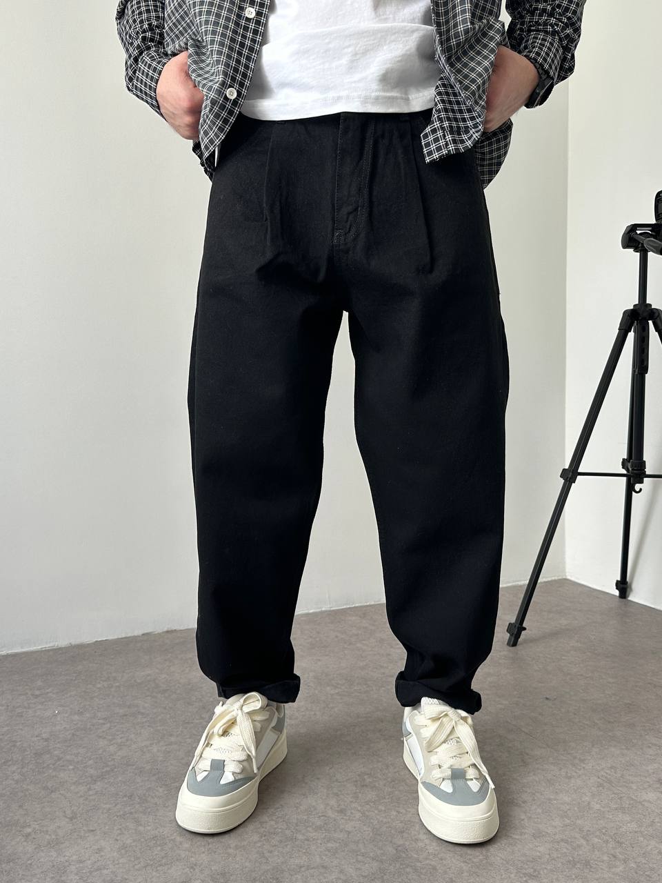 photo_2026-01-13_12-18-10 Мужские Широкие Черные Джинсы Balloon - Плотные Джинсовые Штаны Баллоны
