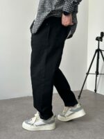 Мужские Широкие Черные Джинсы Balloon - Плотные Джинсовые Штаны Баллоны