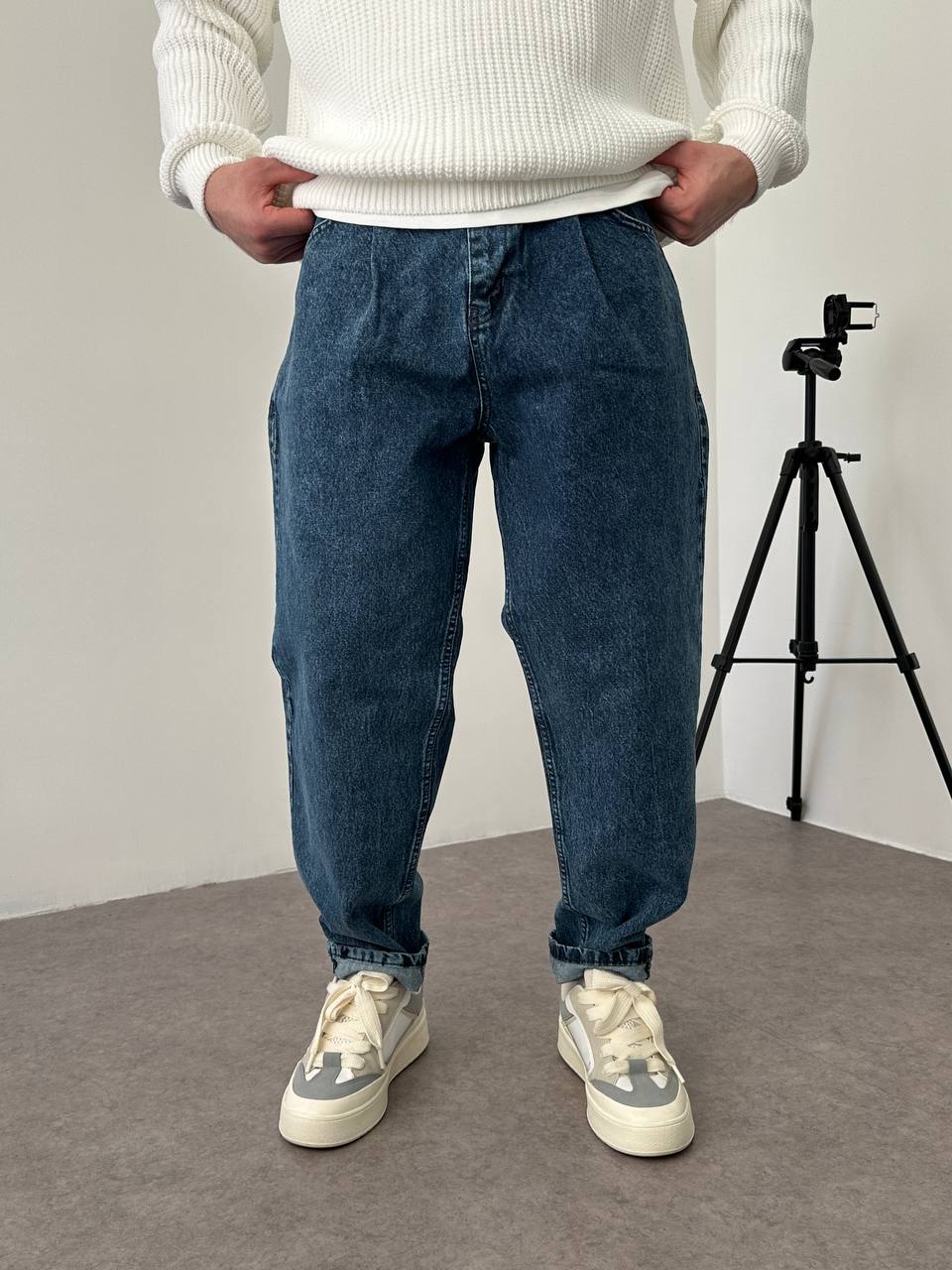 photo_2026-01-13_12-23-12 Мужские Широкие Синие Джинсы Balloon - Плотные Джинсовые Штаны Баллоны