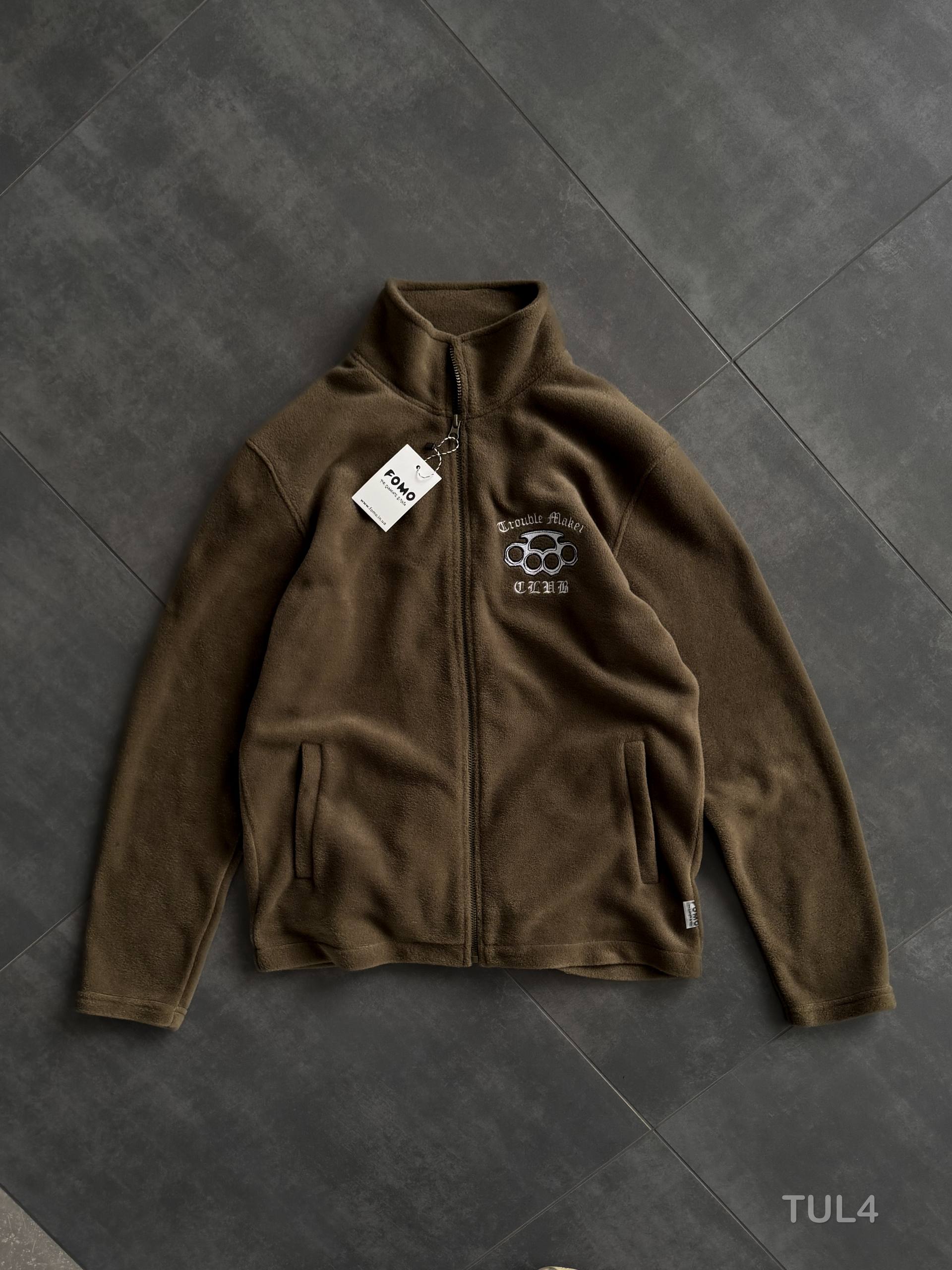 photo_2026-01-18_08-59-25 Мужская Теплая Флисовая Кофта Хаки с Вышивкой - Флиска на Молнии с Высокой Горловиной