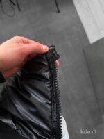 Мужская Теплая Зимняя Черная Куртка Пуховик с Высоким Горлом