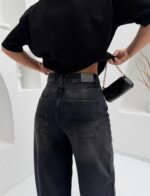 Женские Широкие Графитовые Джинсы Скейтеры