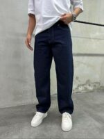 Мужские Темно-Синие Джинсы Багги - Свободные Широкие Baggy