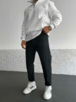 Мужские Графитовые Джинсы Mom - Свободные Джинсовые Штаны Момы