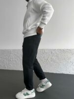 Мужские Графитовые Джинсы Mom - Свободные Джинсовые Штаны Момы