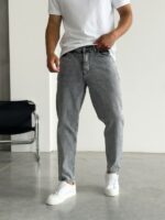 Мужские Серые Джинсы Бананы - Свободные Джинсовые Штаны Banan