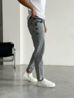 Мужские Серые Джинсы Бананы - Свободные Джинсовые Штаны Banan