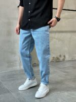 Мужские Голубые Джинсы Бананы - Свободные Джинсовые Штаны Banan