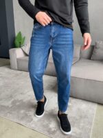 Мужские Синие Джинсы Бананы - Свободные Джинсовые Штаны Banan