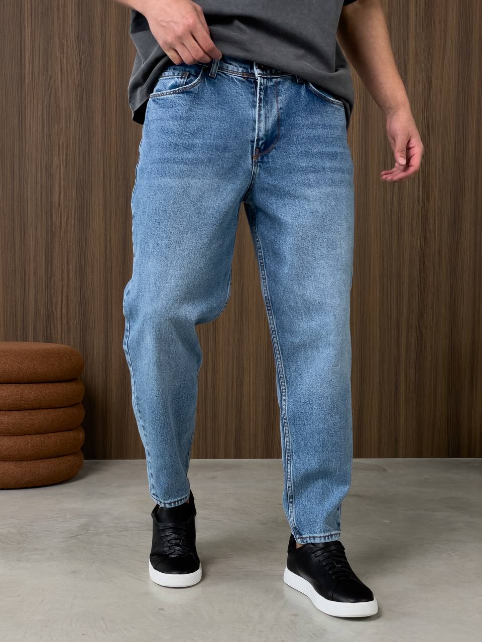 photo_2026-01-20_10-42-19 Мужские Базовые Синие Джинсы Бананы - Свободные Джинсовые Штаны Banan