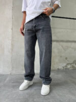 Мужские Темно-Серые Джинсы Багги - Свободные Широкие Baggy