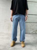 Мужские Голубые Джинсы Багги - Свободные Широкие Baggy