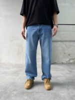 Мужские Темно-Голубые Джинсы Багги - Свободные Широкие Baggy